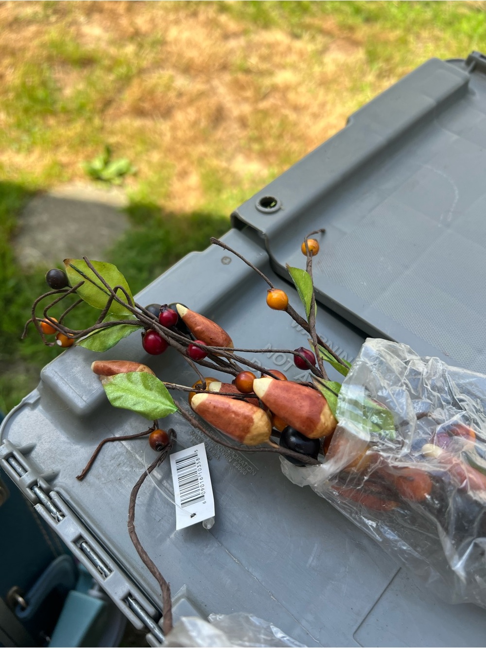 Autumn Berry and Seed Pod Stem Pick - Rustic Fall Accent